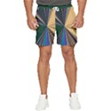 Pink Rose Flower Men s Runner Shorts View1