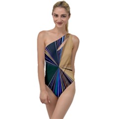 Leaves Plant Foliage Green To One Side Swimsuit by Cemarart