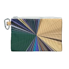 Colorful Centroid Line Stroke Canvas Cosmetic Bag (large) by Cemarart