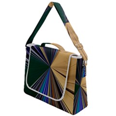 Colorful Centroid Line Stroke Box Up Messenger Bag by Cemarart