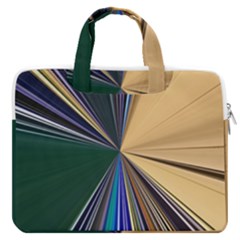 Colorful Centroid Line Stroke Macbook Pro 13  Double Pocket Laptop Bag by Cemarart