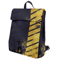 Grunge Lines Stone Textures, Background With Lines Flap Top Backpack by nateshop