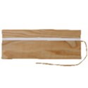 Light Wooden Texture, Wooden Light Brown Background Roll Up Canvas Pencil Holder (M) View2