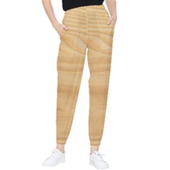 Light Wooden Texture, Wooden Light Brown Background Women s Tapered Pants by nateshop