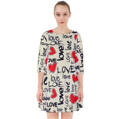 Love Abstract Background Love Textures Smock Dress by nateshop