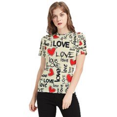 Love Abstract Background Love Textures Women s Short Sleeve Rash Guard by nateshop