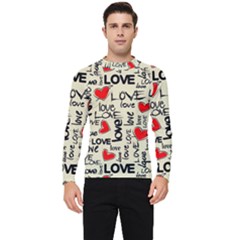 Love Abstract Background Love Textures Men s Long Sleeve Rash Guard by nateshop