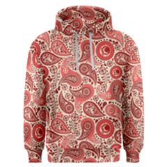 Paisley Red Ornament Texture Men s Overhead Hoodie by nateshop