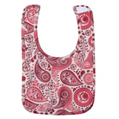 Paisley Red Ornament Texture Baby Bib by nateshop