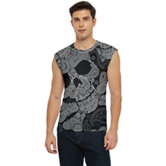 Paisley Skull, Abstract Art Men s Raglan Cap Sleeve T-shirt by nateshop