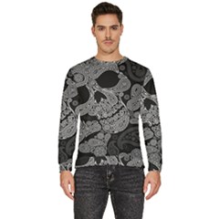 Paisley Skull, Abstract Art Men s Fleece Sweatshirt by nateshop