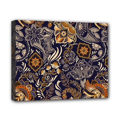 Paisley Texture, Floral Ornament Texture Canvas 10  X 8  (stretched) by nateshop