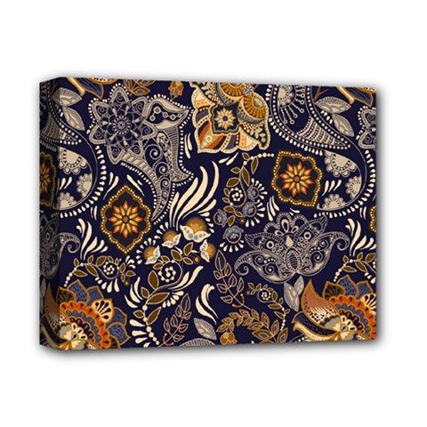 Paisley Texture, Floral Ornament Texture Deluxe Canvas 14  X 11  (stretched) by nateshop