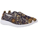 Paisley Texture, Floral Ornament Texture Men s Slip On Sneakers View3