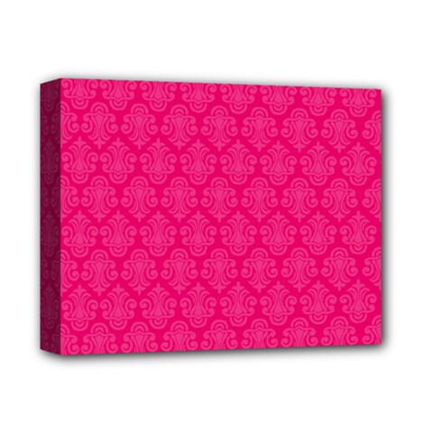 Pink Pattern, Abstract, Background, Bright Deluxe Canvas 14  X 11  (stretched) by nateshop