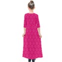 Pink Pattern, Abstract, Background, Bright Kids  Quarter Sleeve Maxi Dress View2