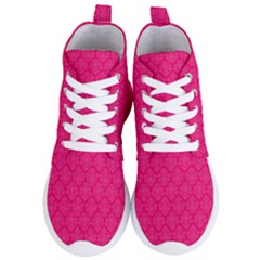 Pink Pattern, Abstract, Background, Bright Women s Lightweight High Top Sneakers by nateshop