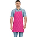 Pink Pattern, Abstract, Background, Bright Kitchen Apron View1