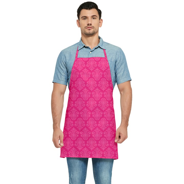 Pink Pattern, Abstract, Background, Bright Kitchen Apron