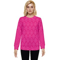 Pink Pattern, Abstract, Background, Bright Hidden Pocket Sweatshirt by nateshop