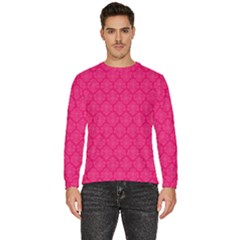 Pink Pattern, Abstract, Background, Bright Men s Fleece Sweatshirt by nateshop