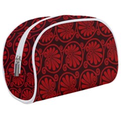 Red Floral Pattern Floral Greek Ornaments Make Up Case (medium) by nateshop