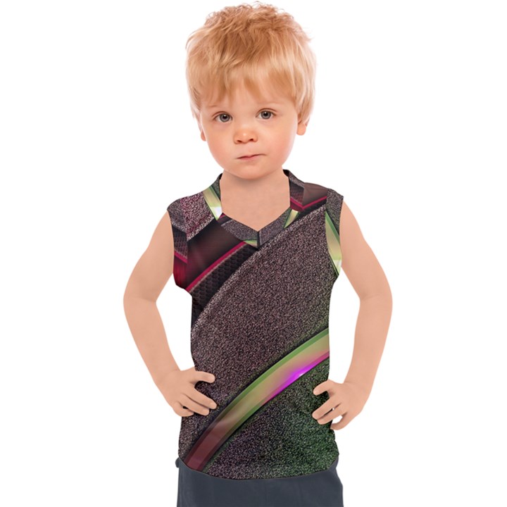 Flower Patterns Pattern Beige Green Kids  Sport Tank Top