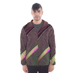 Circle Colorful Shine Line Pattern Geometric Men s Hooded Windbreaker by Proyonanggan