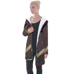 Circle Colorful Shine Line Pattern Geometric Longline Hooded Cardigan by Proyonanggan