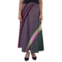 Circle Colorful Shine Line Pattern Geometric Flared Maxi Skirt View1