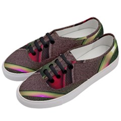 Circle Colorful Shine Line Pattern Geometric Women s Classic Low Top Sneakers by Proyonanggan