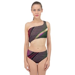 Circle Colorful Shine Line Pattern Geometric Spliced Up Two Piece Swimsuit by Proyonanggan