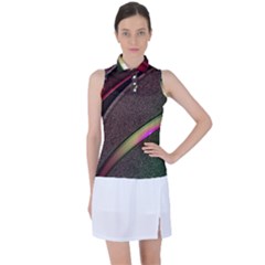 Circle Colorful Shine Line Pattern Geometric Women s Sleeveless Polo T-shirt by Proyonanggan