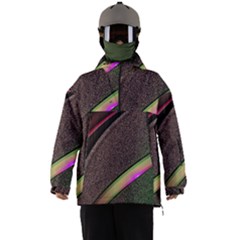 Circle Colorful Shine Line Pattern Geometric Men s Ski And Snowboard Waterproof Breathable Jacket by Proyonanggan