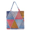 Texture With Triangles Grocery Tote Bag View1