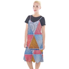 Texture With Triangles Camis Fishtail Dress by nateshop