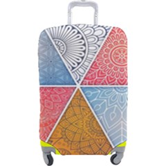 Texture With Triangles Luggage Cover (large) by nateshop