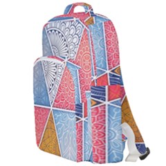 Texture With Triangles Double Compartment Backpack by nateshop