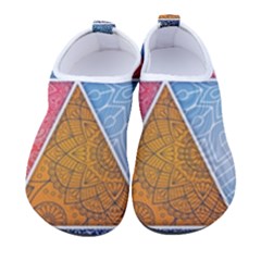 Texture With Triangles Men s Sock-style Water Shoes by nateshop