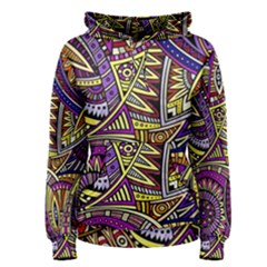 Violet Paisley Background, Paisley Patterns, Floral Patterns Women s Pullover Hoodie by nateshop