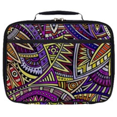 Violet Paisley Background, Paisley Patterns, Floral Patterns Full Print Lunch Bag by nateshop