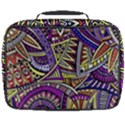 Violet Paisley Background, Paisley Patterns, Floral Patterns Full Print Lunch Bag View2