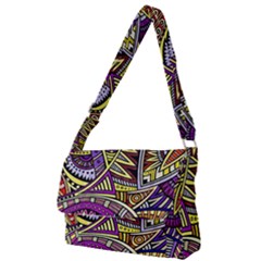 Violet Paisley Background, Paisley Patterns, Floral Patterns Full Print Messenger Bag (s) by nateshop