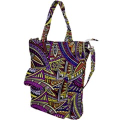 Violet Paisley Background, Paisley Patterns, Floral Patterns Shoulder Tote Bag by nateshop