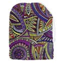 Violet Paisley Background, Paisley Patterns, Floral Patterns Drawstring Pouch (3XL) View1