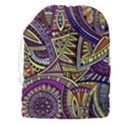 Violet Paisley Background, Paisley Patterns, Floral Patterns Drawstring Pouch (3XL) View2