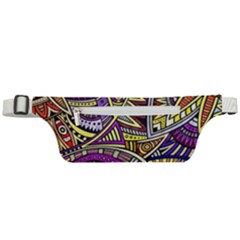 Violet Paisley Background, Paisley Patterns, Floral Patterns Active Waist Bag by nateshop