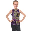 Violet Paisley Background, Paisley Patterns, Floral Patterns Kids  Sleeveless Polo T-Shirt View1