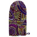 Violet Paisley Background, Paisley Patterns, Floral Patterns Microwave Oven Glove View1