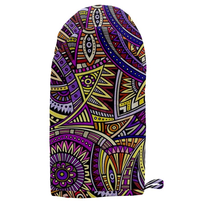 Violet Paisley Background, Paisley Patterns, Floral Patterns Microwave Oven Glove